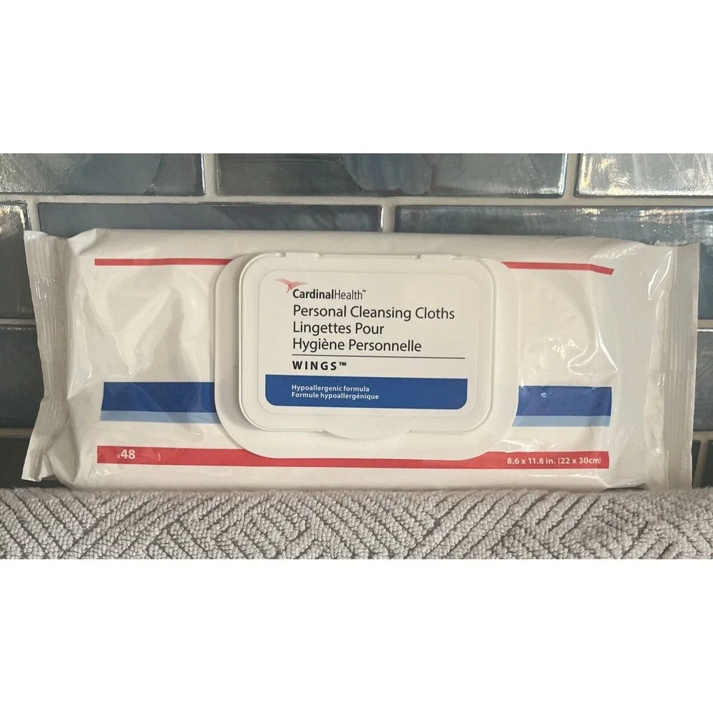 CardinalHealth Wings Personal Cleansing Wipes 8.6